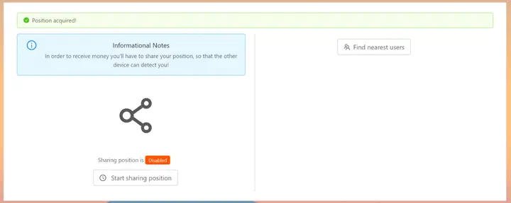 Baank.ly: condivisione della posizione per il pagamento via GPS