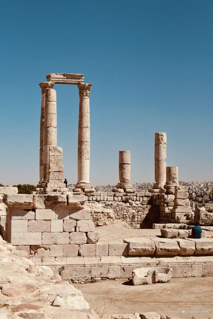 Le colonne del Tempio di Ercole sulla Cittadella di Amman