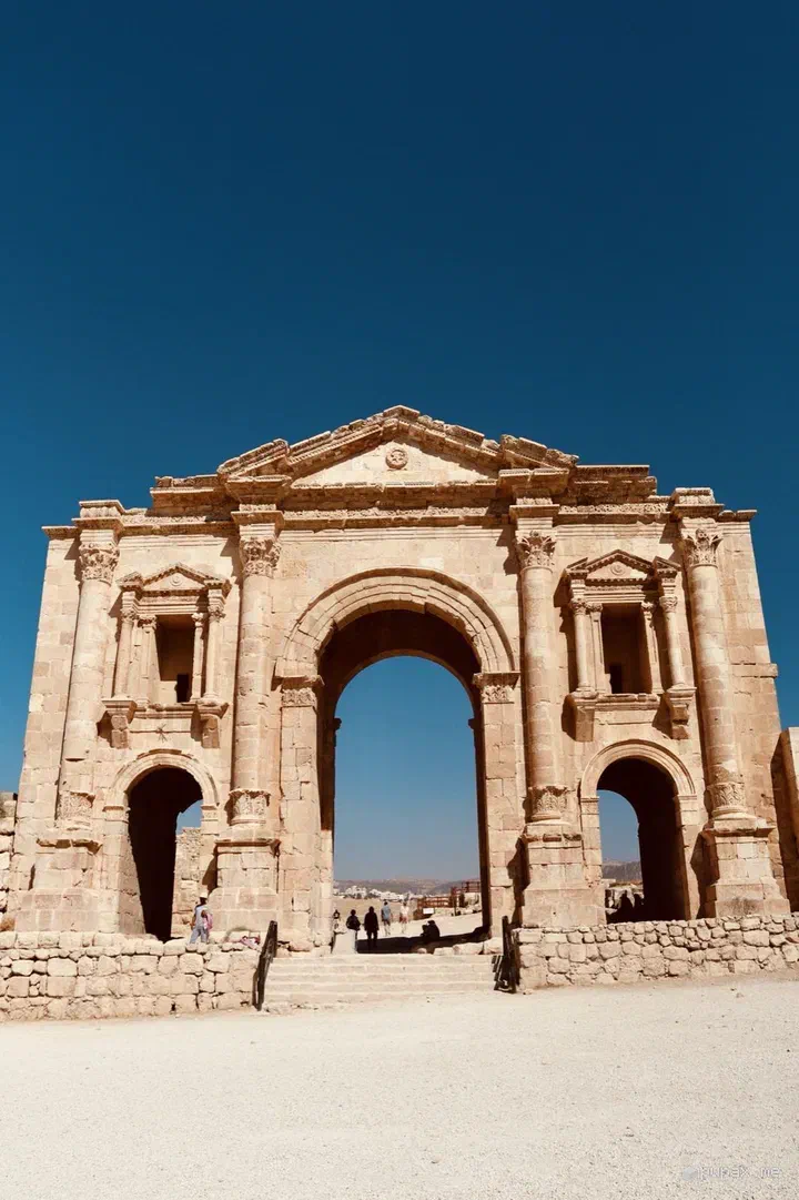 L'arco di Adriano all'ingresso di Jerash
